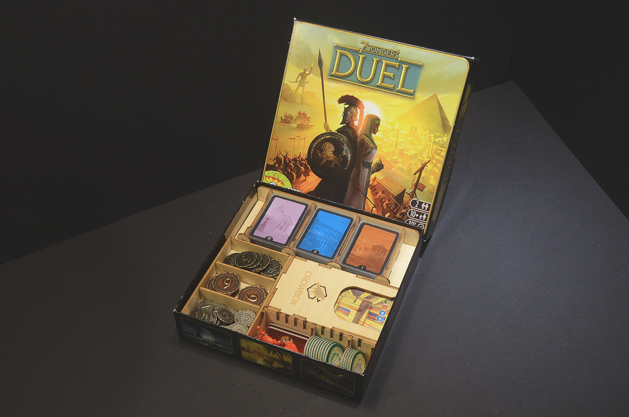 七大奇蹟對決+雙擴充 桌遊收納盒 7 Wonders Duel insert organizer 烏鴉盒子