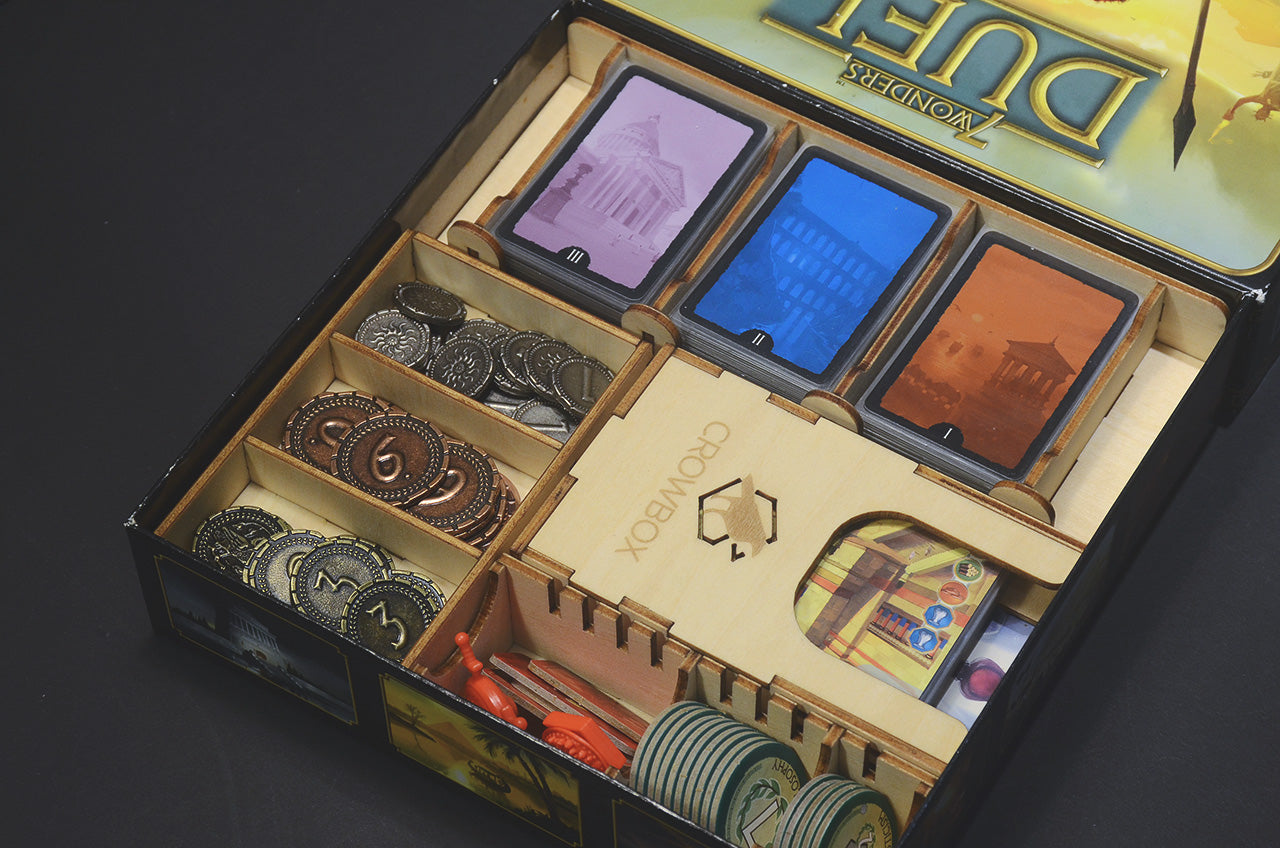 七大奇蹟對決+雙擴充 桌遊收納盒 7 Wonders Duel insert organizer 烏鴉盒子
