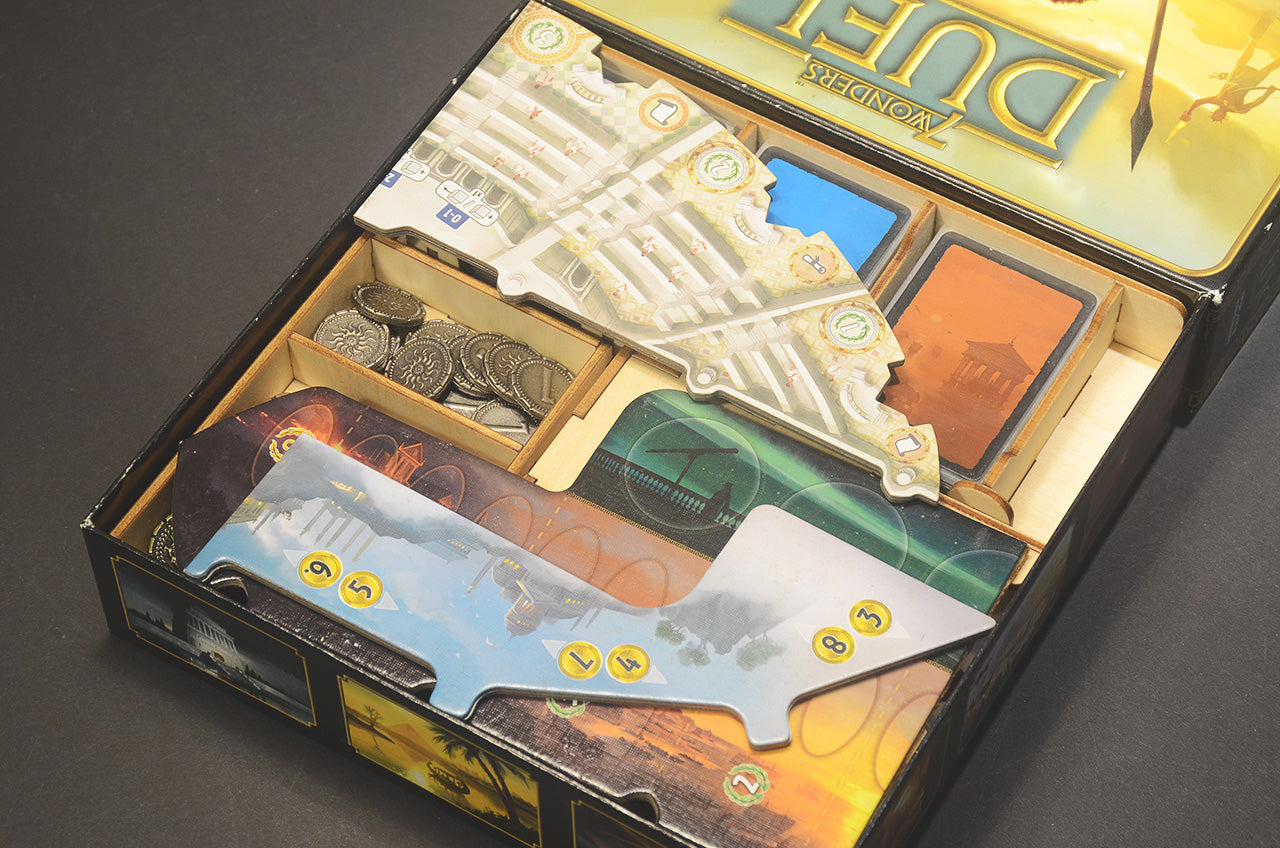 七大奇蹟對決+雙擴充 桌遊收納盒 7 Wonders Duel insert organizer 烏鴉盒子