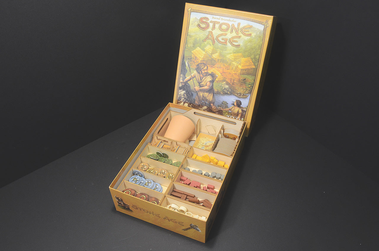 石器時代 Stone Age 烏鴉盒子木質桌遊收納盒