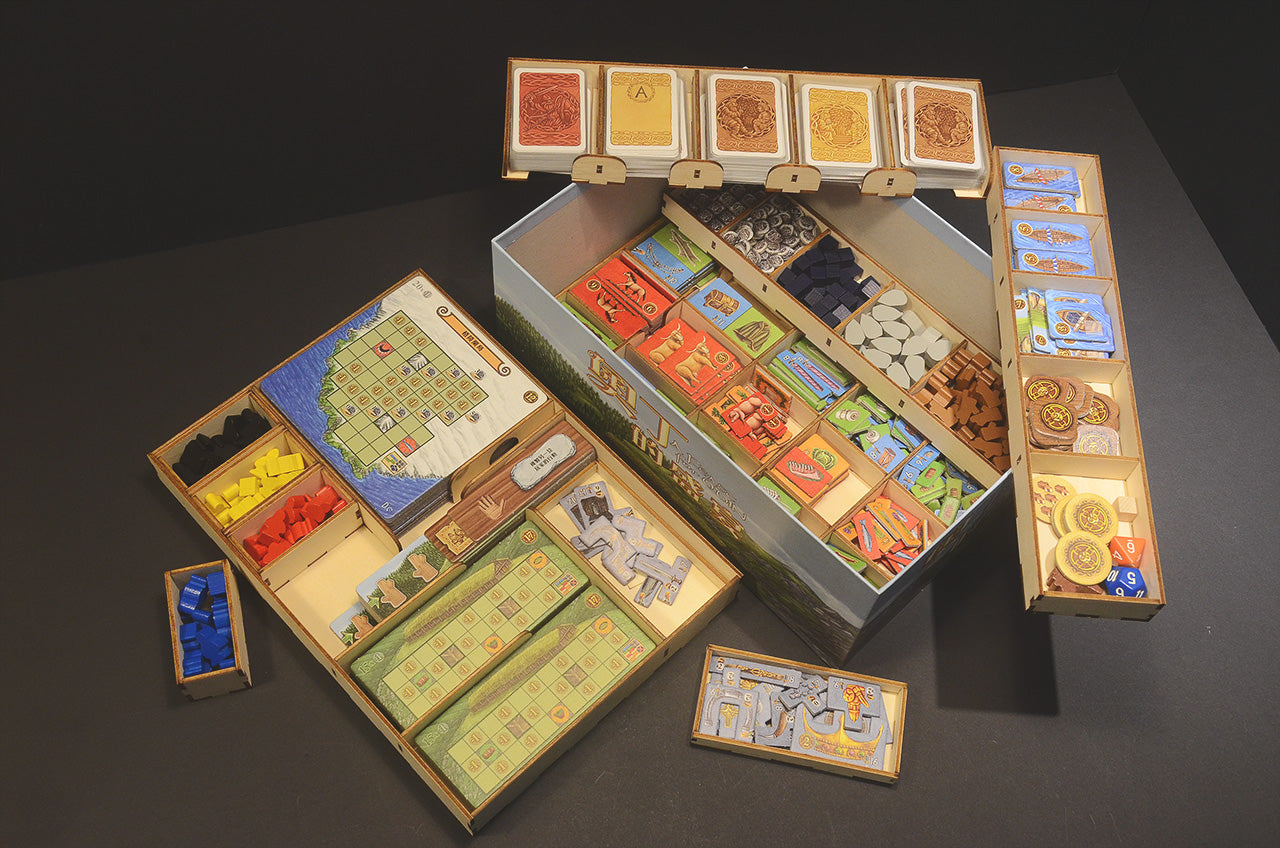 奧丁的盛宴+挪威傳奇 桌遊收納盒 A Feast for Odin insert organizer 烏鴉盒子桌遊收納