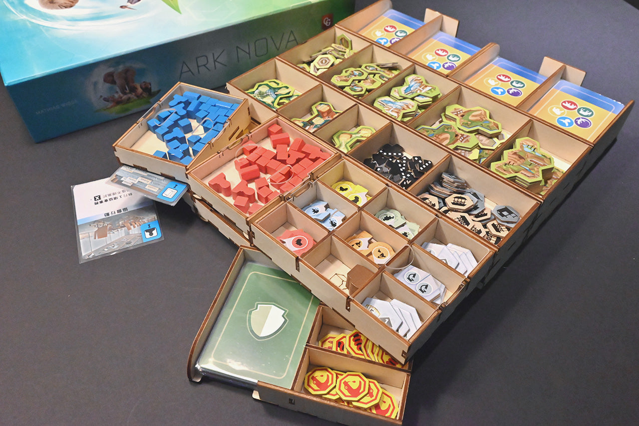 方舟動物園 桌遊收納盒 Ark Nova insert organizer 烏鴉盒子桌遊收納
