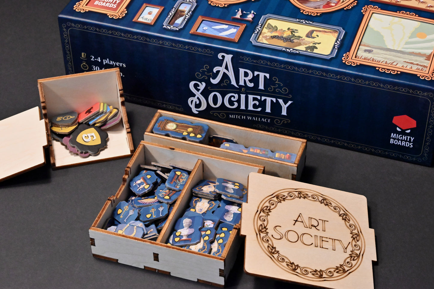 藝術名流 桌遊收納盒 Art Society board game insert 烏鴉盒子桌遊收納