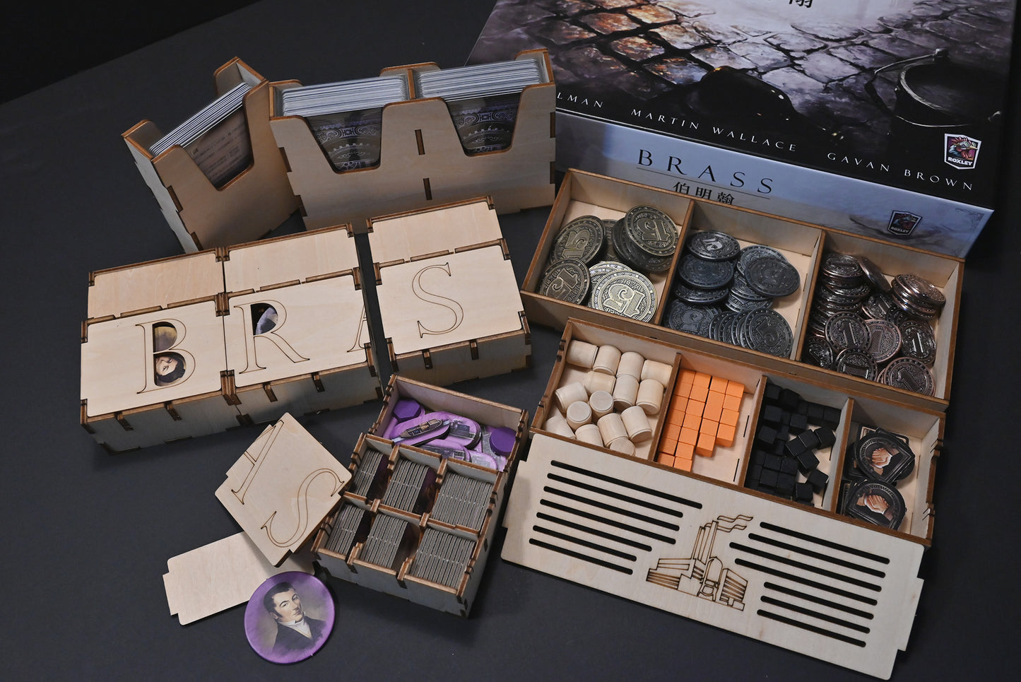 工業革命:伯明翰(2023中文新版) 桌遊收納盒 - 烏鴉盒子