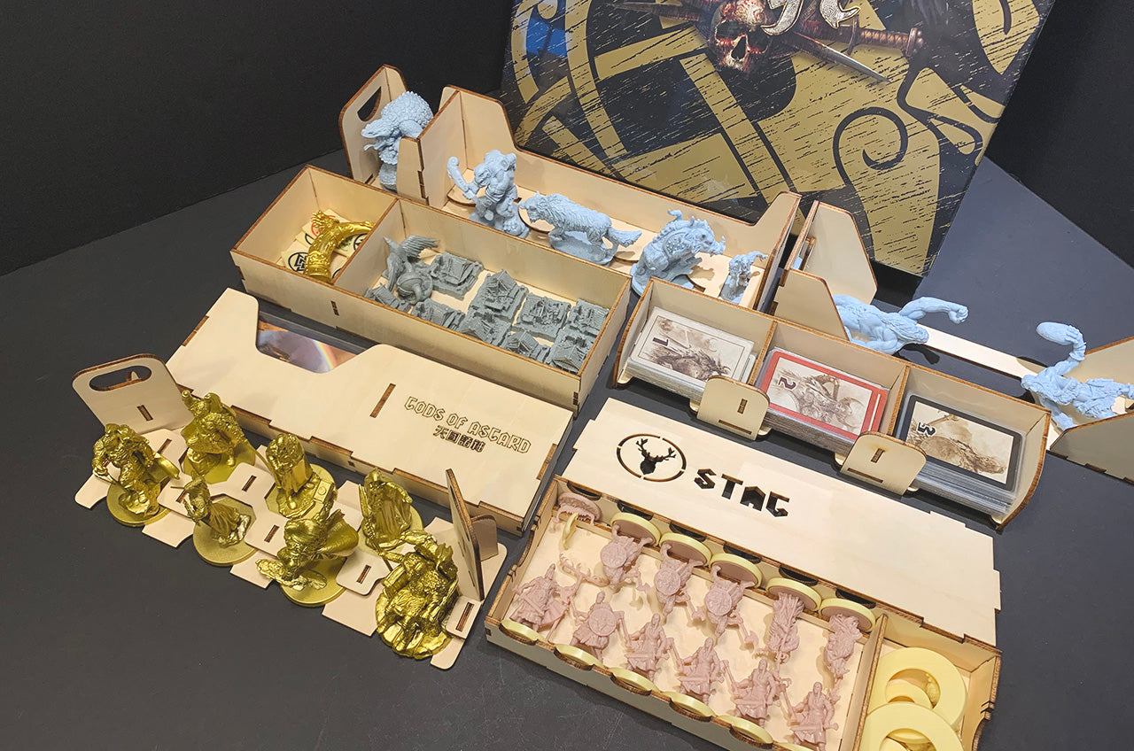 血色狂怒 黑金盒 Blood Rage Promo Box 烏鴉盒子木質桌遊收納盒