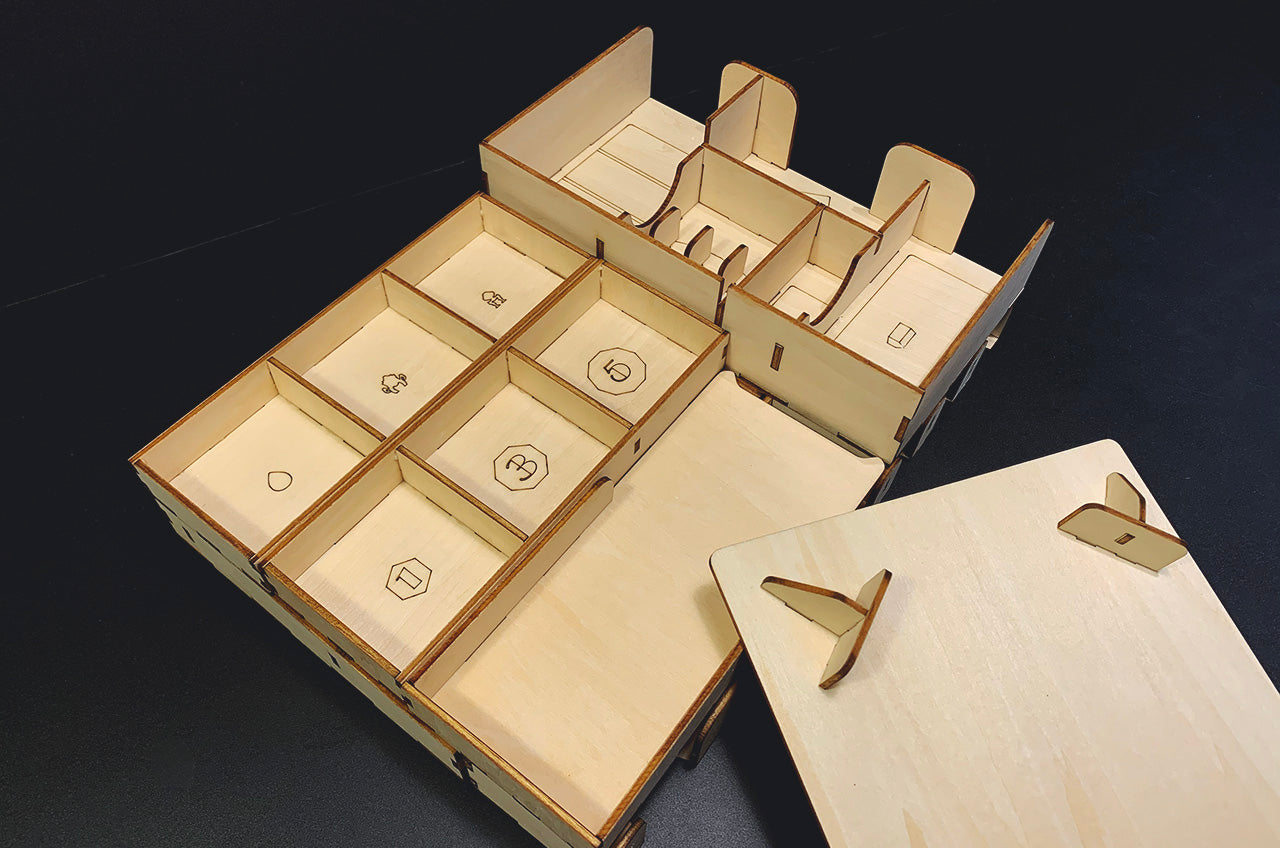 強國爭壩 桌遊收納盒 Barrage board game insert organizer 烏鴉盒子桌遊收納