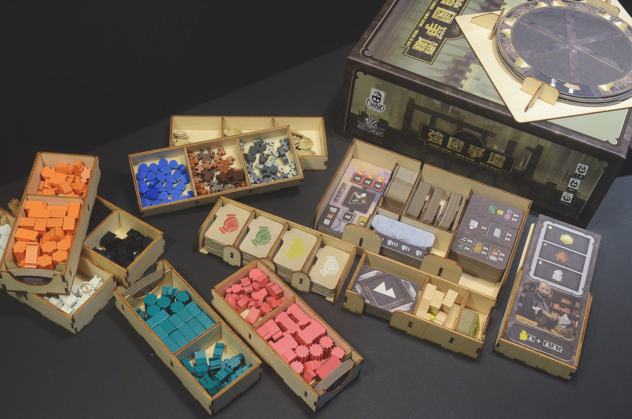 強國爭壩 桌遊收納盒 Barrage board game insert organizer 烏鴉盒子桌遊收納