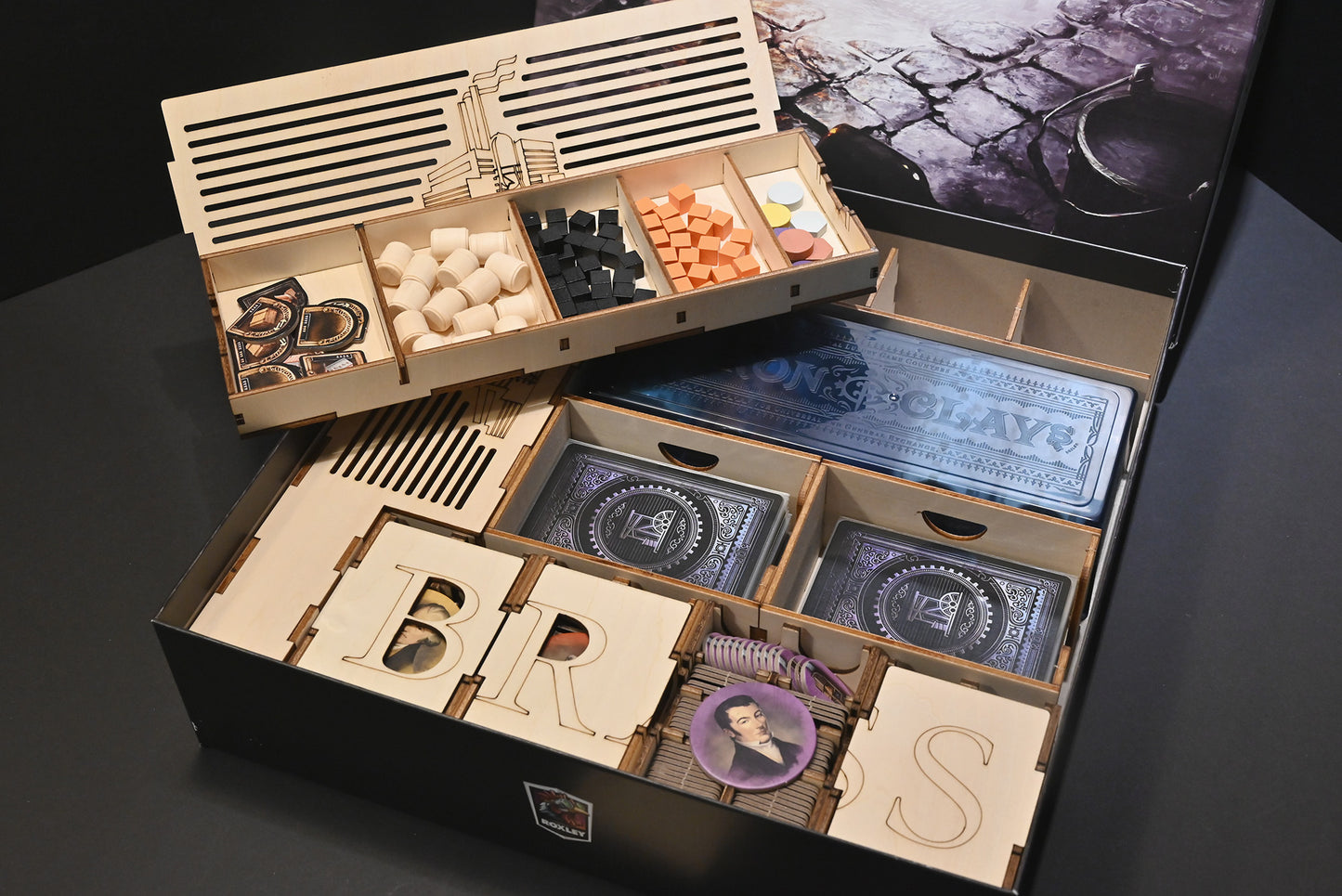 工業革命豪華版(籌碼版) 收納盒 Brass Deluxe board game insert 烏鴉盒子桌遊收納