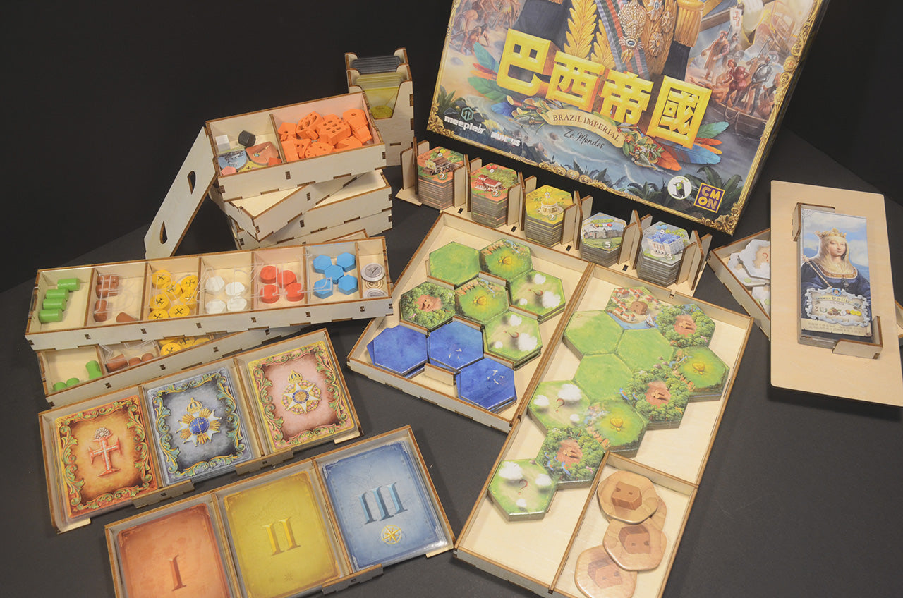 巴西帝國 桌遊收納盒 Brazil Imperial insert organizer 烏鴉盒子桌遊收納