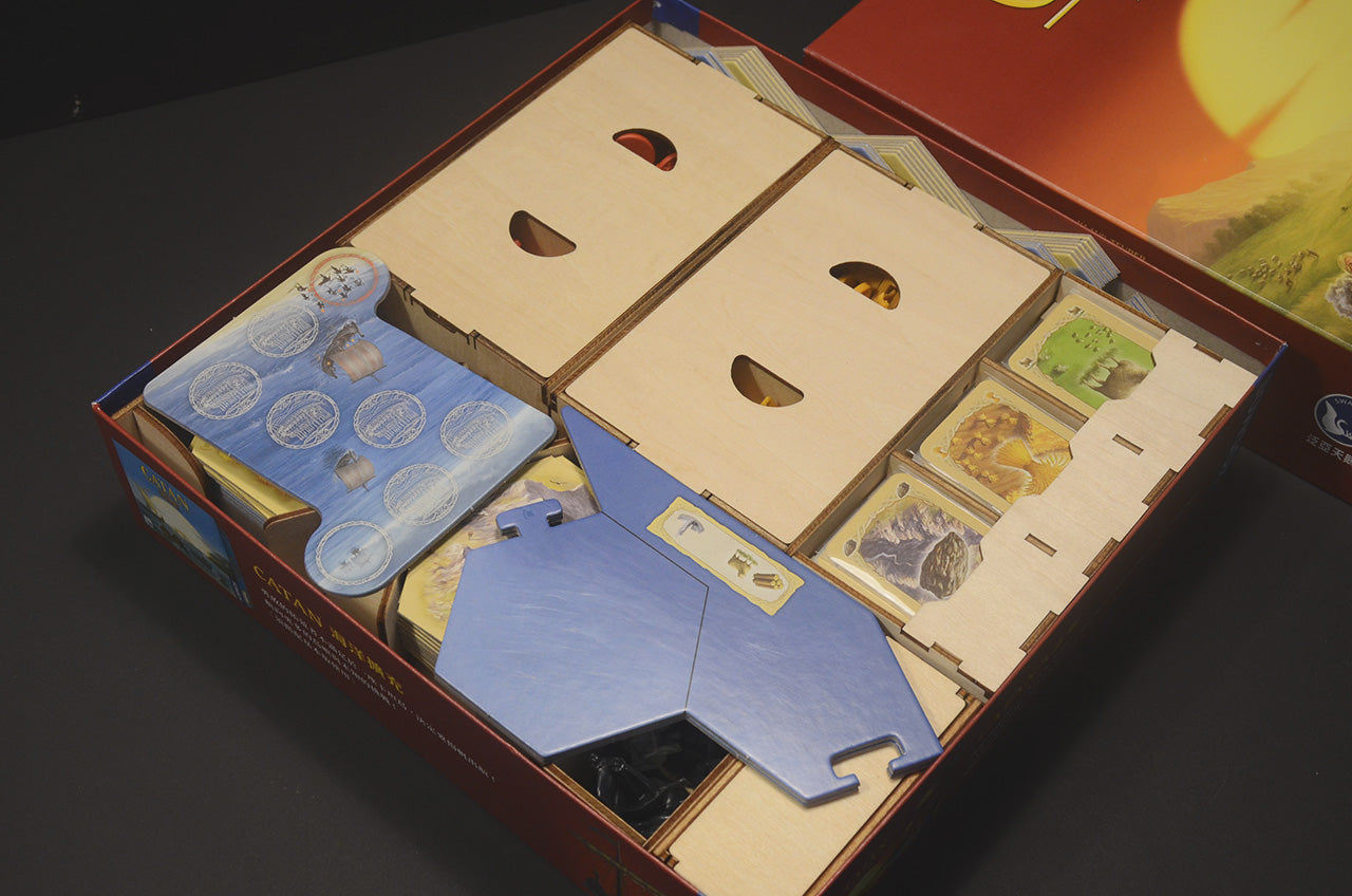 卡坦島 桌遊收納盒 Catan insert organizer 烏鴉盒子桌遊收納