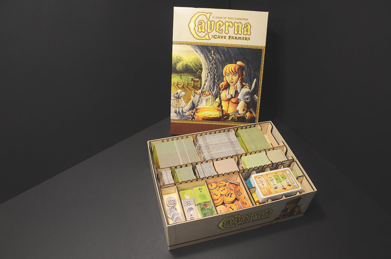 洞穴農夫 Caverna 烏鴉盒子木質桌遊收納盒