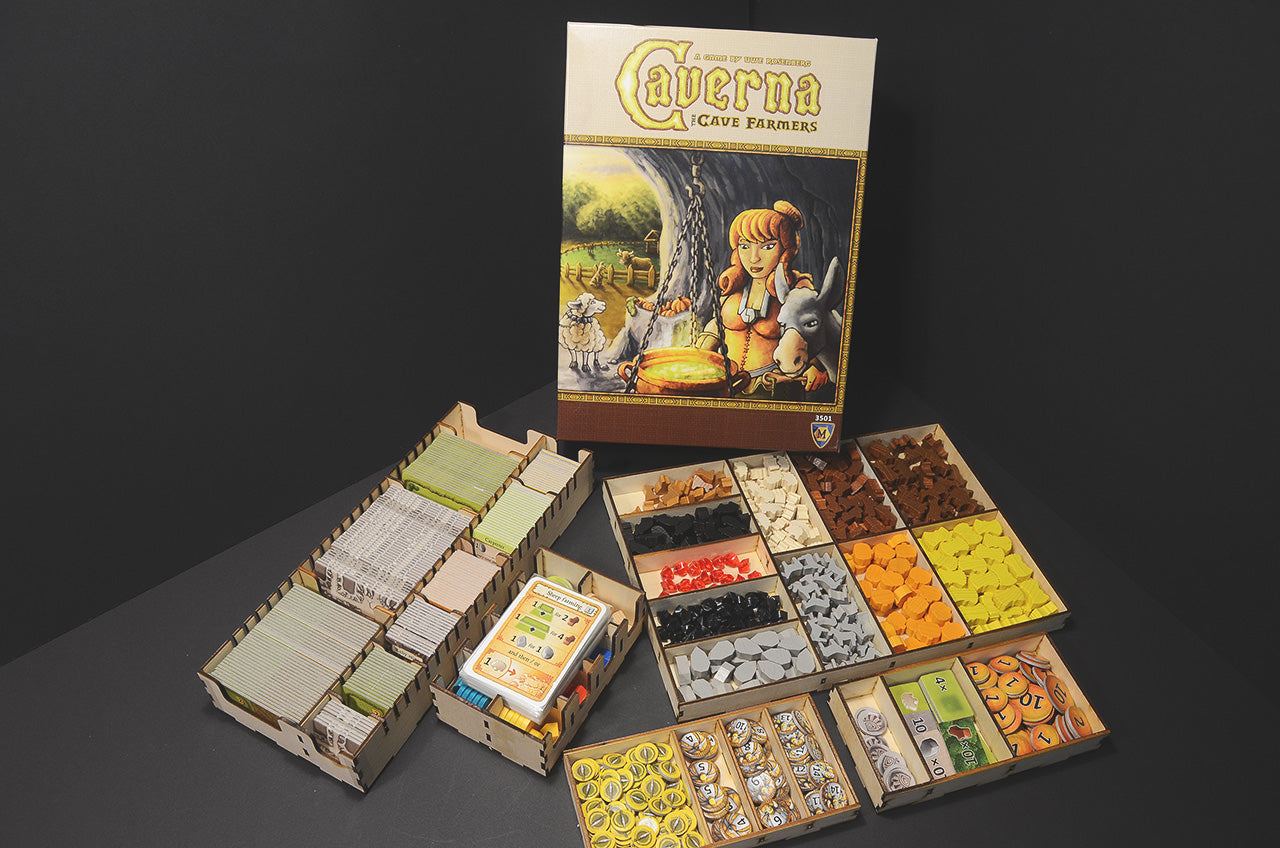 洞穴農夫 Caverna 烏鴉盒子木質桌遊收納盒