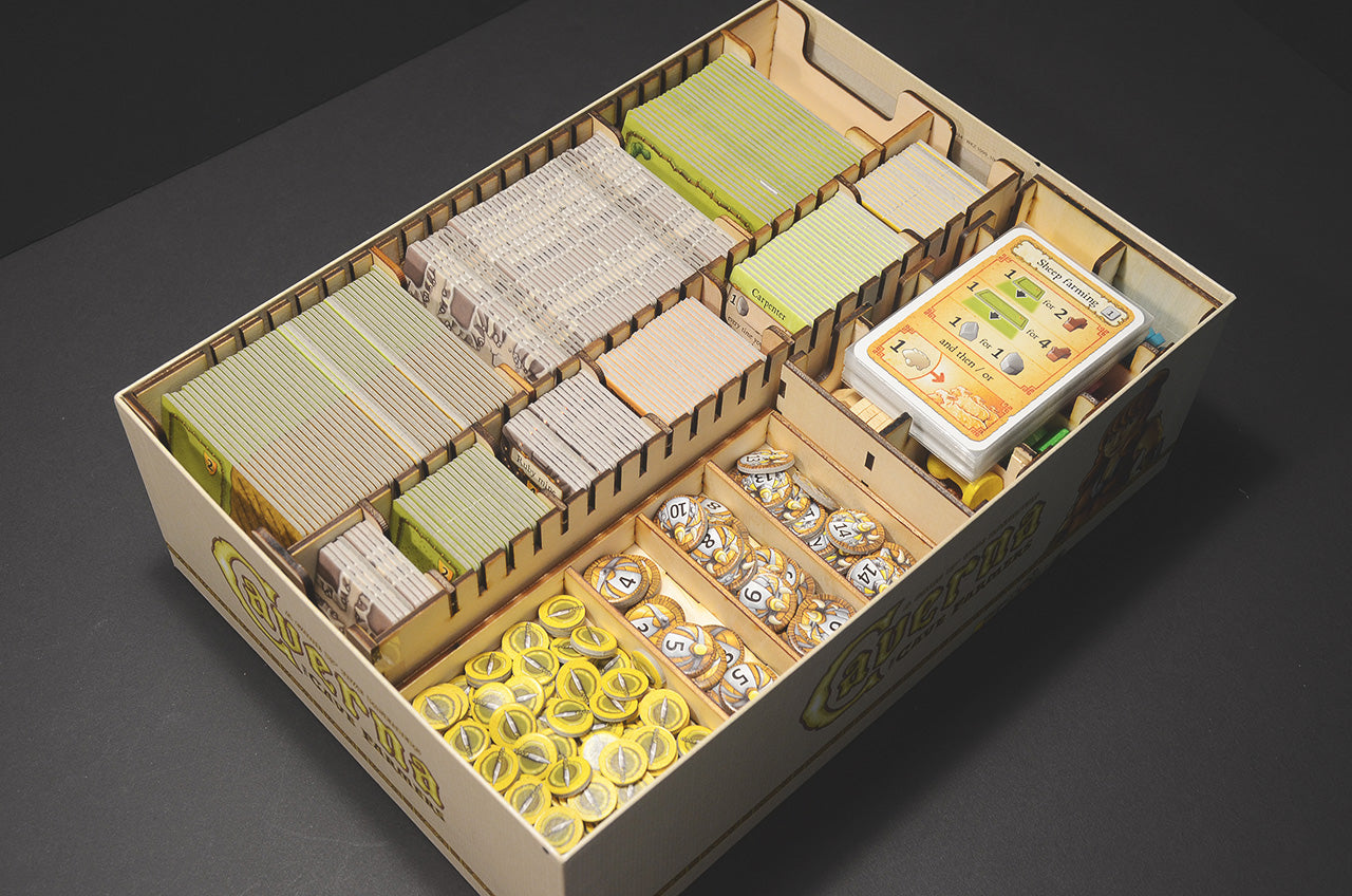 洞穴農夫 Caverna 烏鴉盒子木質桌遊收納盒