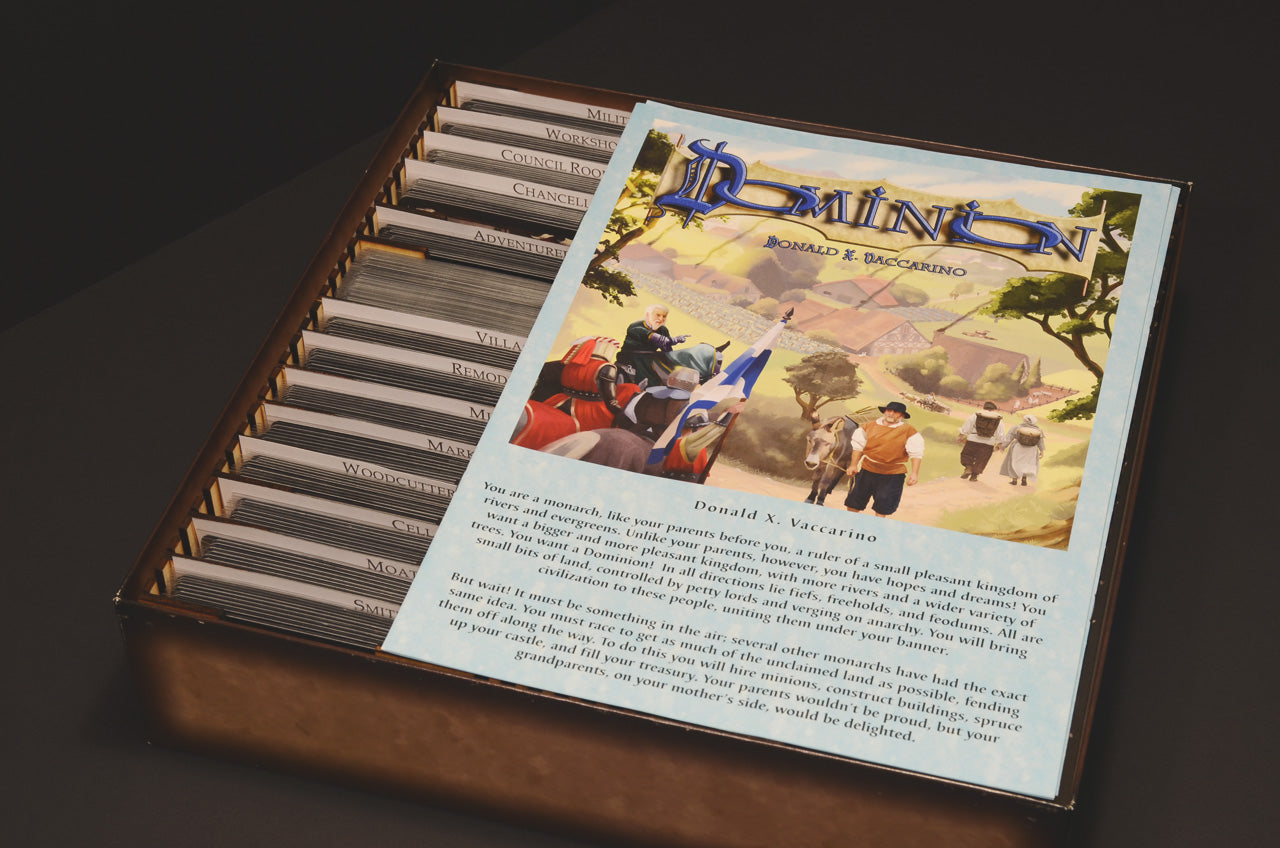 皇輿爭霸 Dominion 烏鴉盒子木質桌遊收納盒