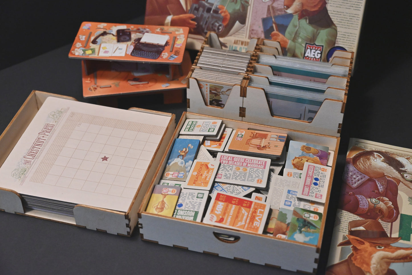 號外!動物日報 Fit to Print 桌遊收納盒 board game insert 烏鴉盒子桌遊收納