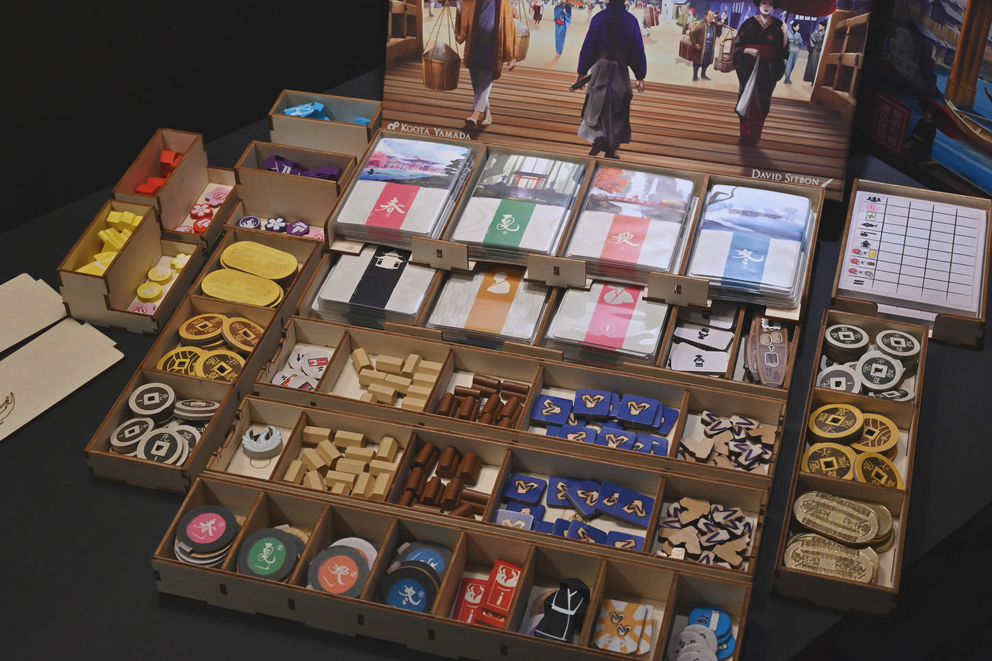 江戶職人物語+橋見曙光擴充 桌遊收納盒 Iki board game insert with expansion 烏鴉盒子桌遊收納