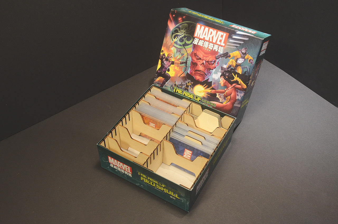 漫威傳奇再起:紅骷髏的崛起 桌遊收納盒 The Rise of Red Skull insert organizer 烏鴉盒子桌遊收納