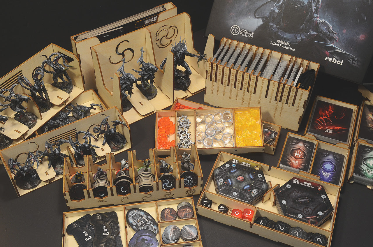 復仇女神號 桌遊收納盒 Nemesis board game insert organizer 烏鴉盒子桌遊收納