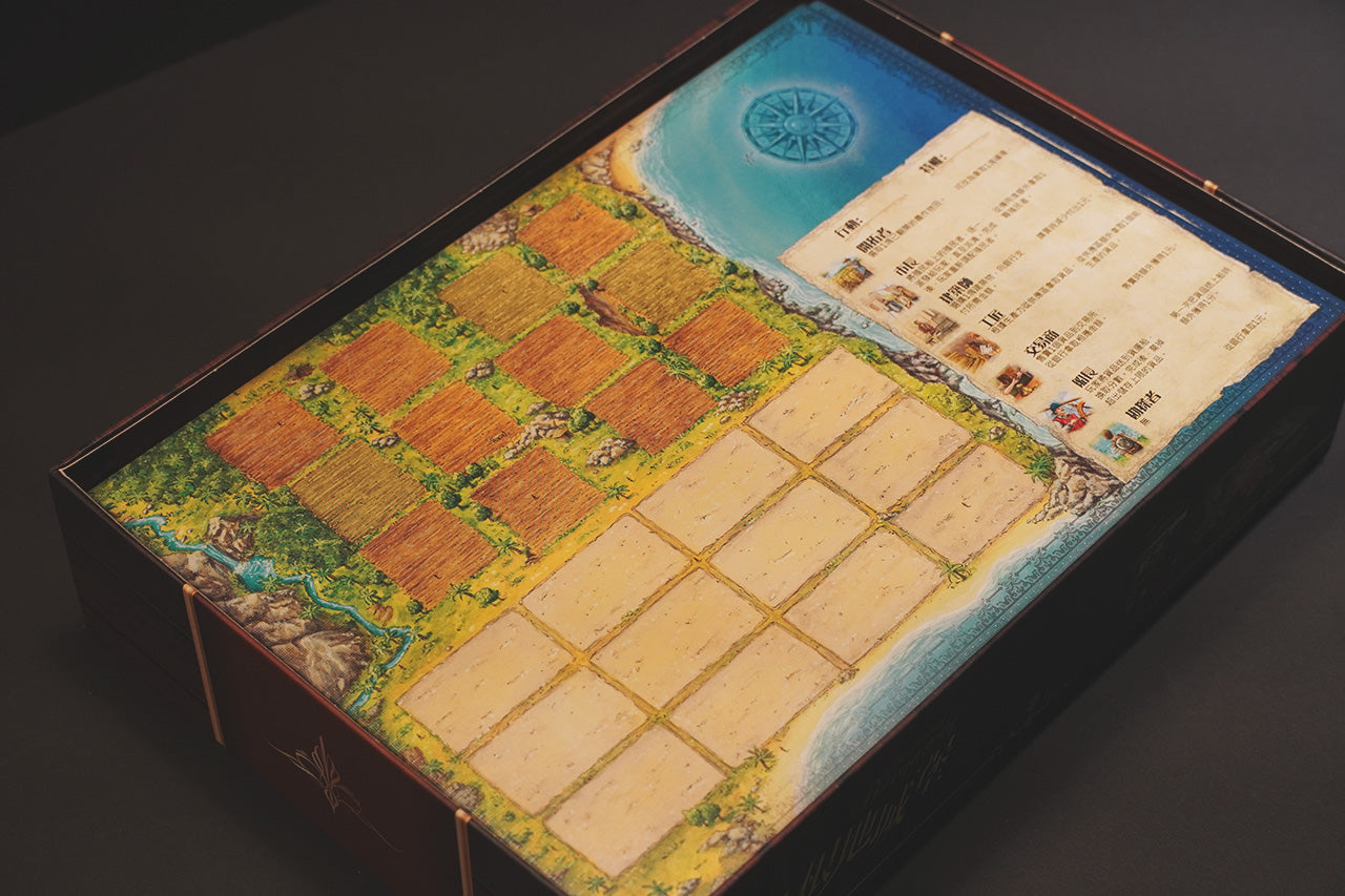 波多黎各經典珍藏版 Puerto Rico Classic 烏鴉盒子木質桌遊收納盒