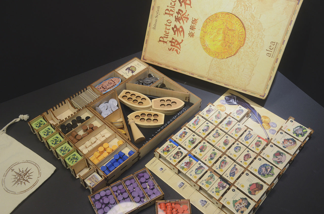 波多黎各豪華版 桌遊收納盒 Puerto Rico Deluxe insert organizer 烏鴉盒子