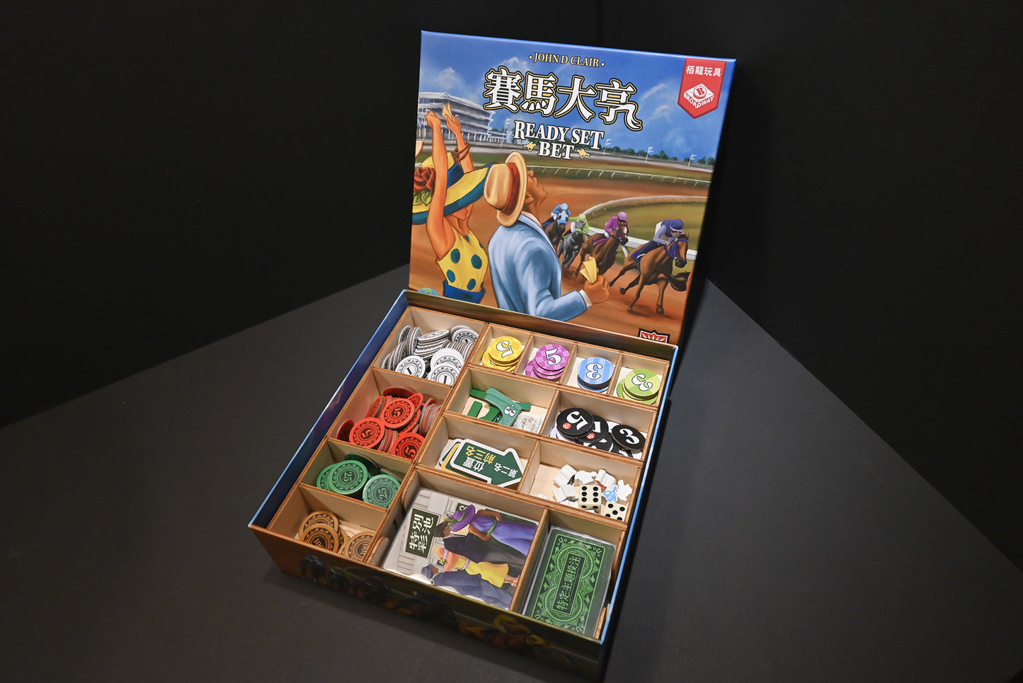 賽馬大亨 桌遊收納盒 Ready Set Bet board game insert 烏鴉盒子