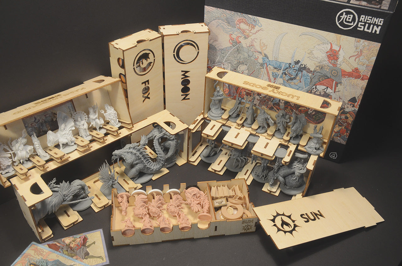 旭日戰魂錄大名秘盒 桌遊收納盒 Rising Sun Daimyo Box insert organizer 烏鴉盒子