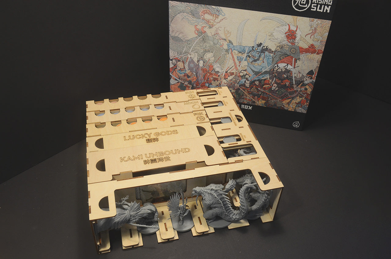 旭日戰魂錄大名秘盒 桌遊收納盒 Rising Sun Daimyo Box insert organizer 烏鴉盒子