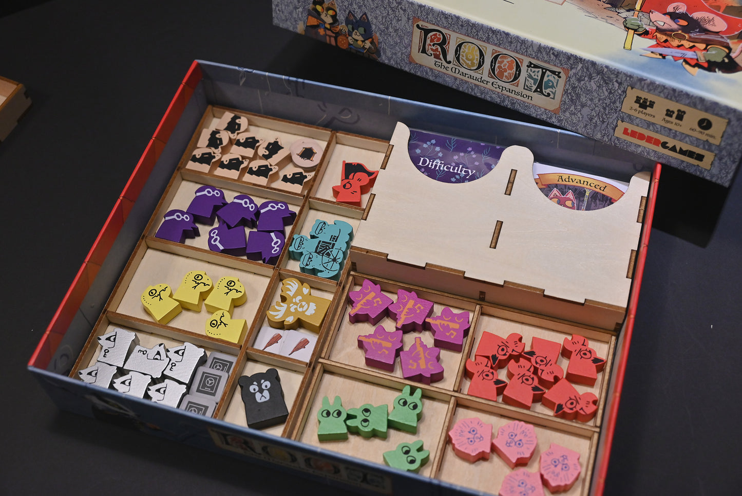 茂林源記:劫掠擴充 收納盒 Root: The Marauder insert organizer 烏鴉盒子桌遊收納