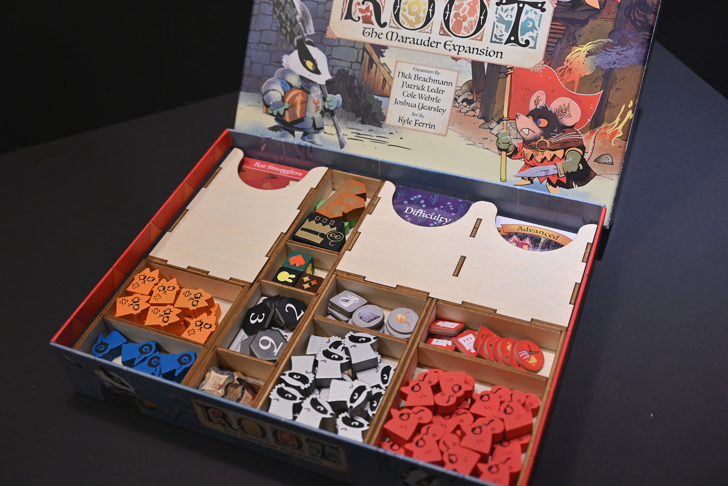 茂林源記:劫掠擴充 收納盒 Root: The Marauder insert organizer 烏鴉盒子桌遊收納