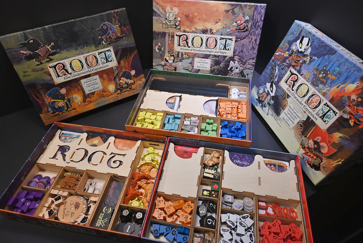 茂林源記:劫掠擴充 收納盒 Root: The Marauder insert organizer 烏鴉盒子桌遊收納