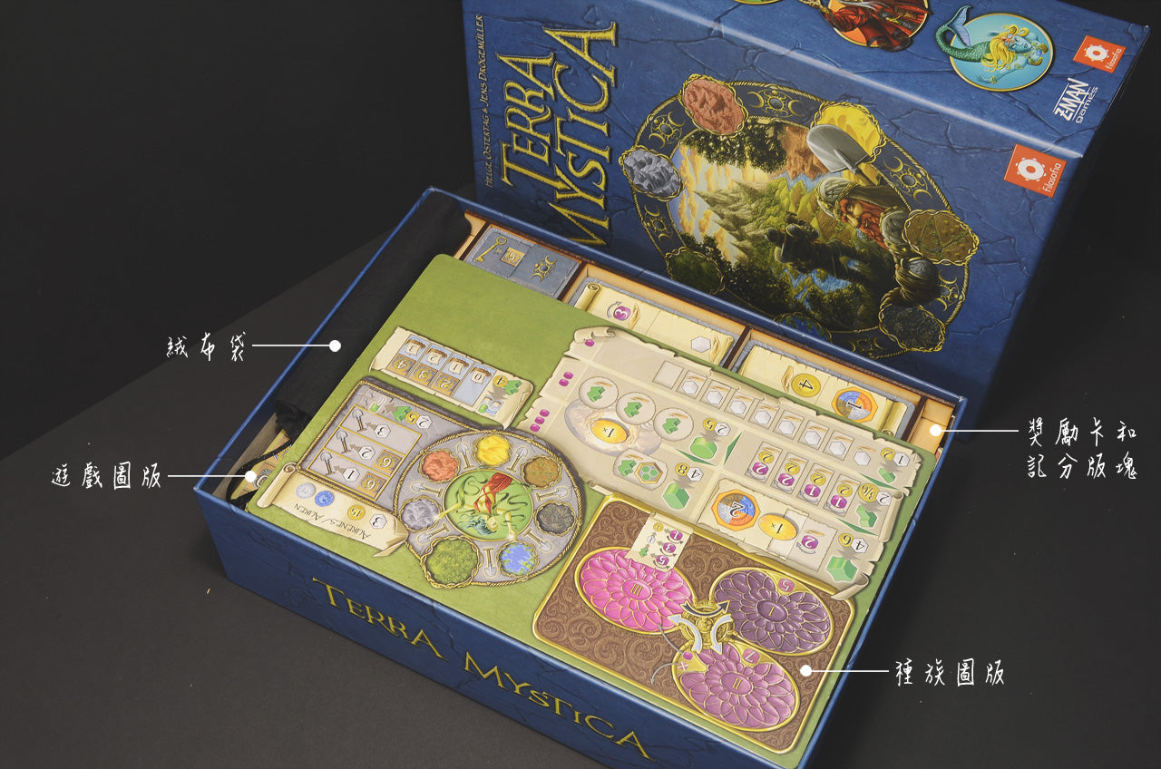 神秘大地 Terra Mystica 烏鴉盒子木質桌遊收納盒