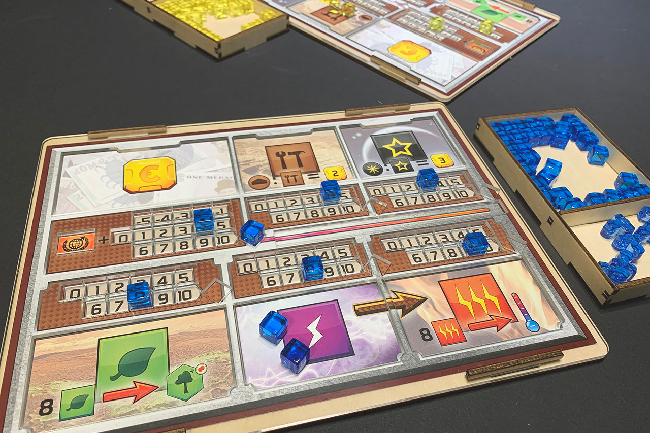 殖民火星玩家圖版壓克力固定板 Terraforming Mars Overlays 烏鴉盒子