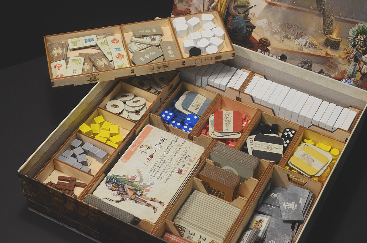 特奧蒂瓦坎:眾神之城 Teotihuacan: City of Gods 烏鴉盒子木質桌遊收納盒