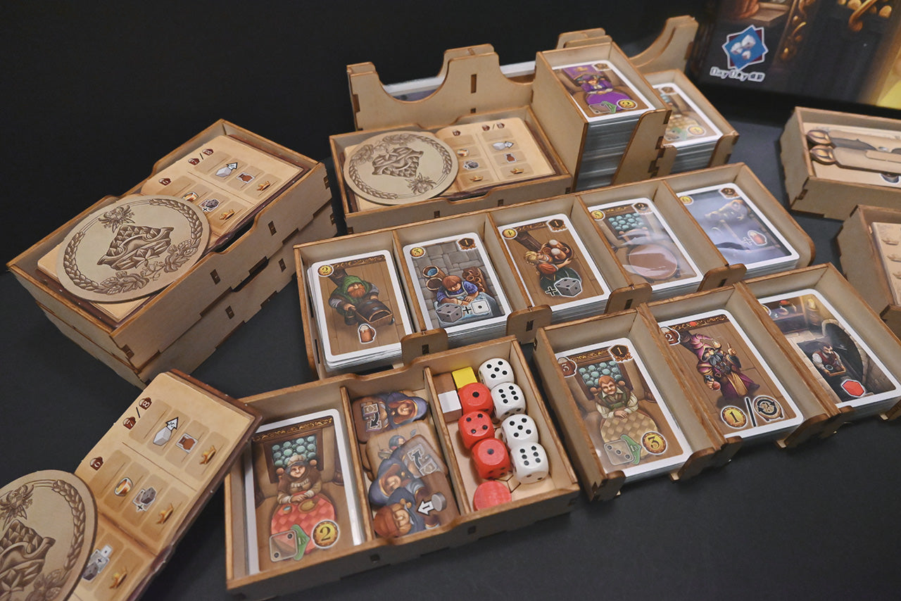 深谷酒館+迎賓擴 桌遊收納盒 The Taverns of Tiefenthal insert organizer 烏鴉盒子桌遊收納