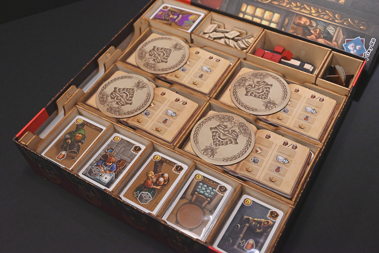 深谷酒館+迎賓擴 桌遊收納盒 The Taverns of Tiefenthal insert organizer 烏鴉盒子桌遊收納