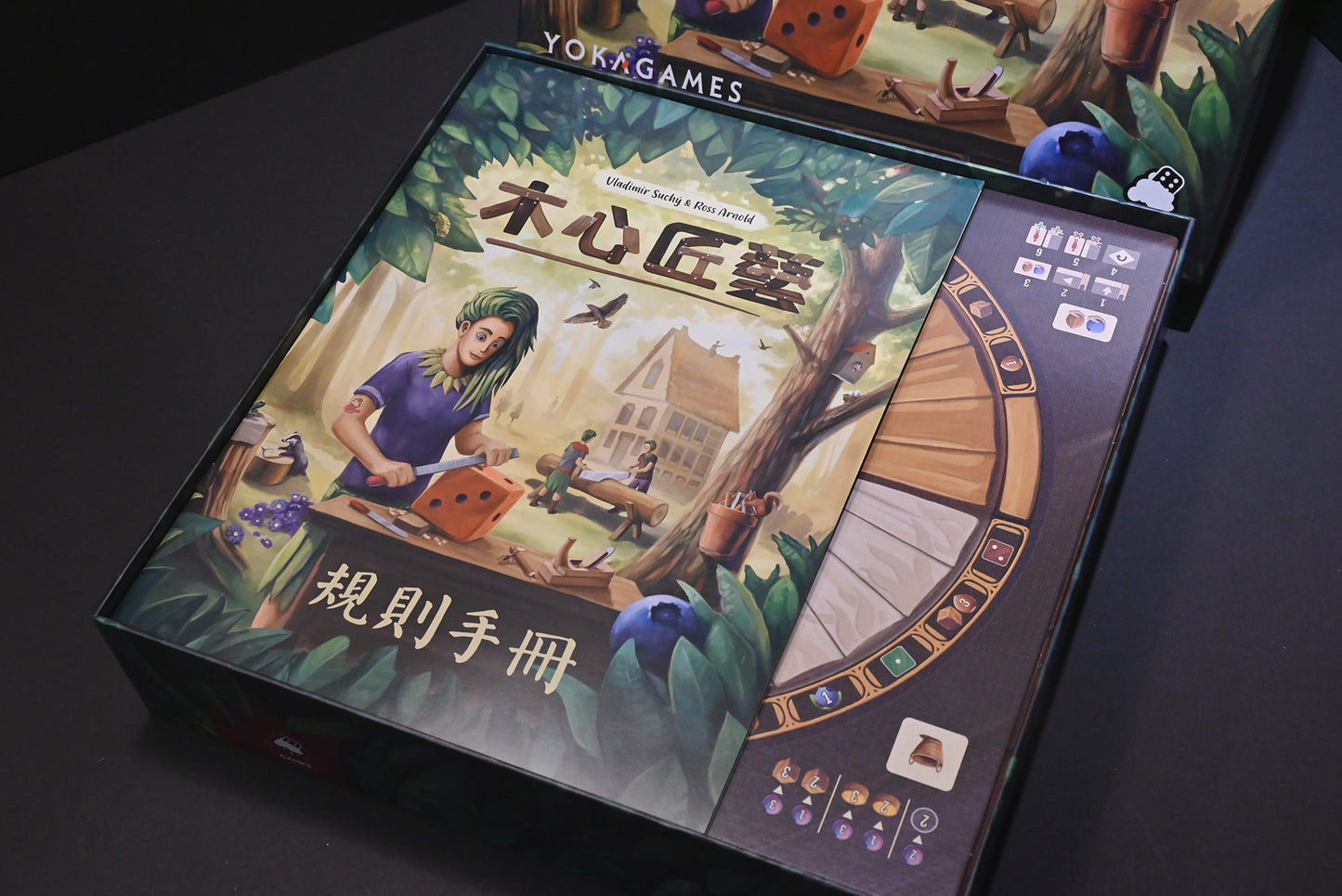 木心匠藝 桌遊收納盒 Woodcraft board game insert 烏鴉盒子桌遊收納
