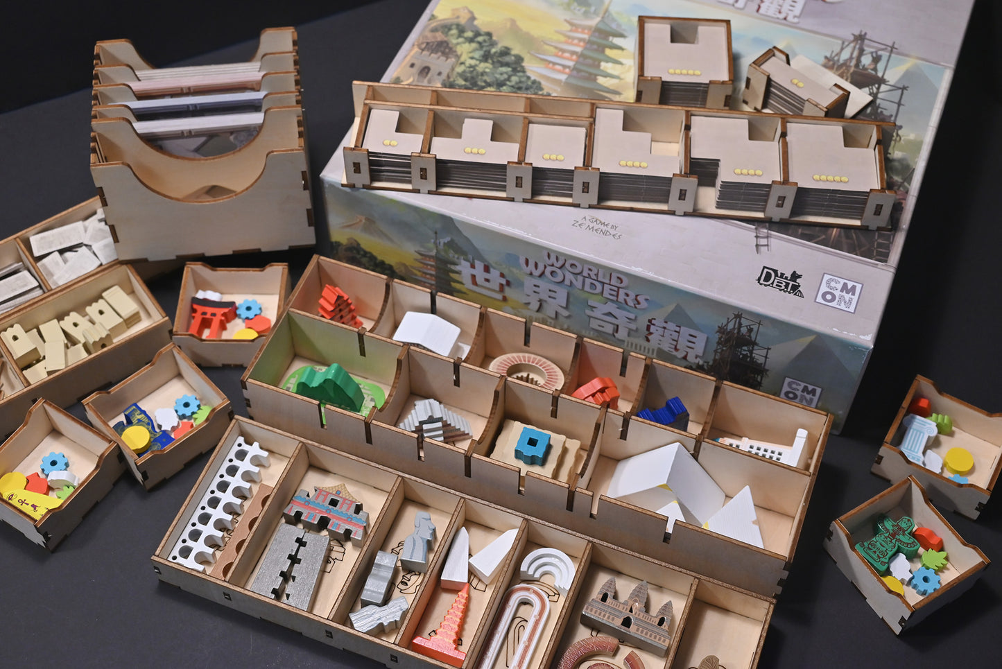 世界奇觀 桌遊收納盒 World Wonders board game insert 烏鴉盒子桌遊收納