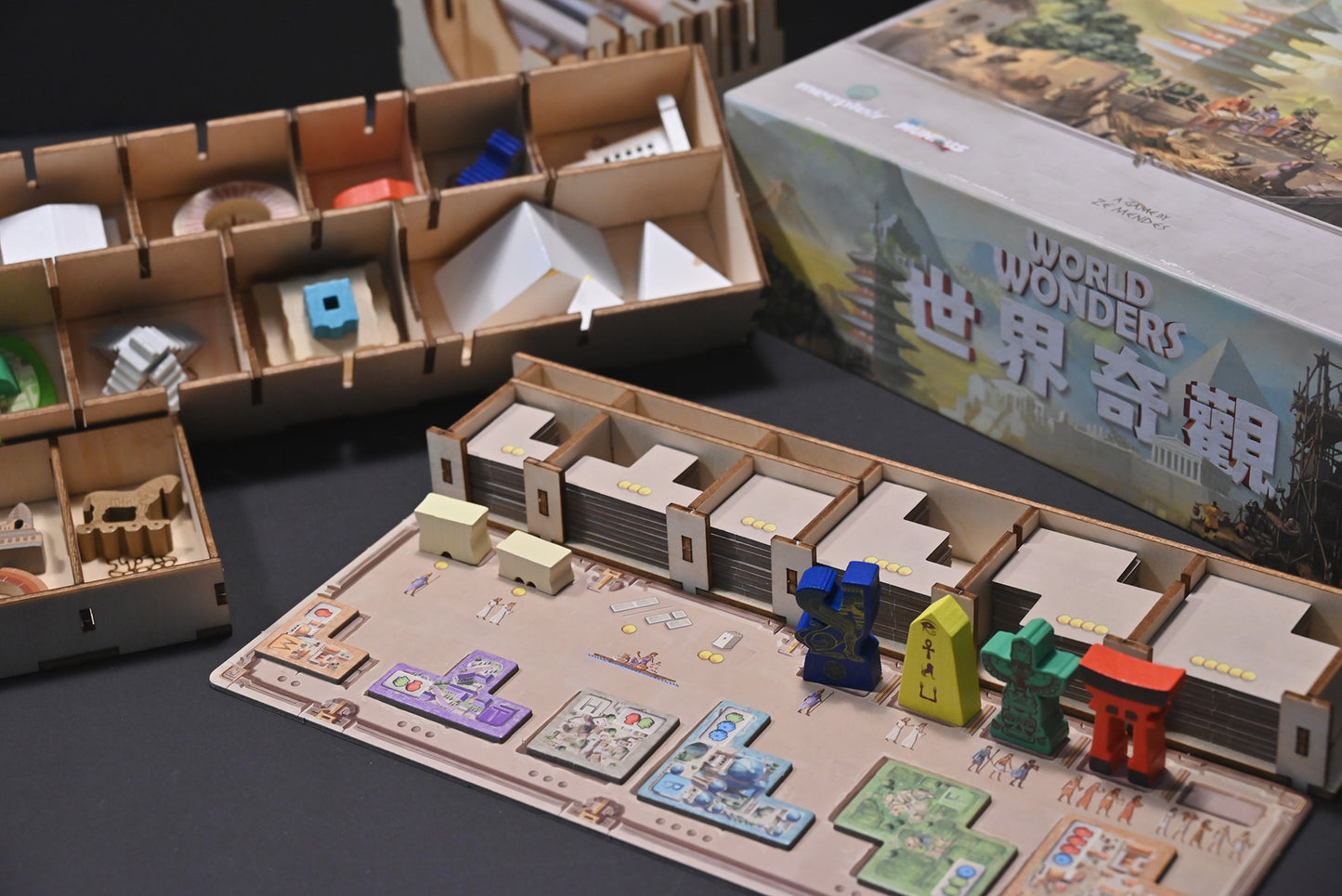 世界奇觀 桌遊收納盒 World Wonders board game insert 烏鴉盒子桌遊收納