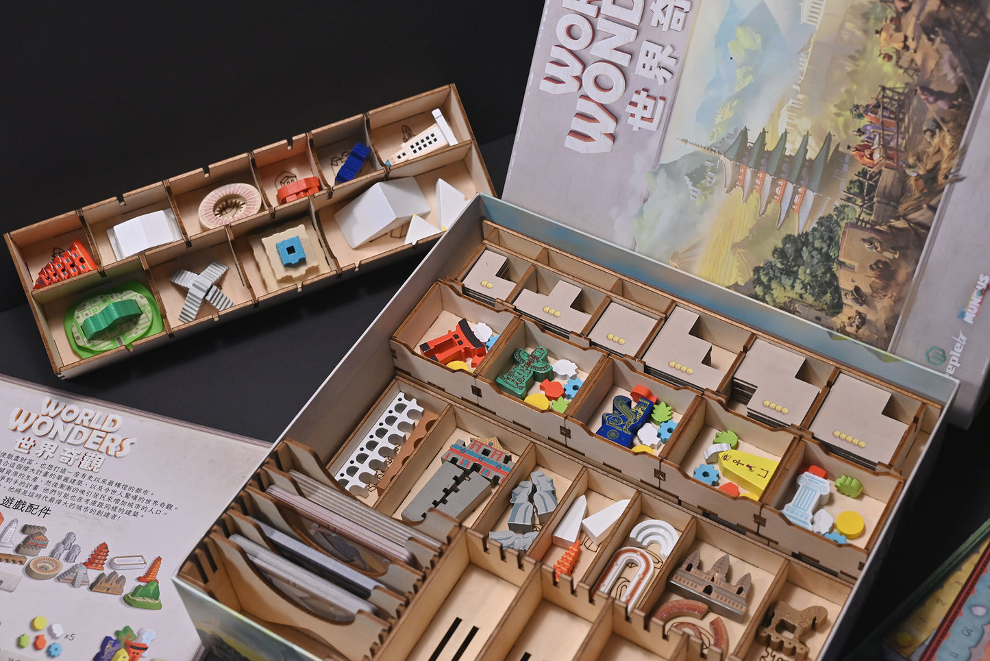 世界奇觀 桌遊收納盒 World Wonders board game insert 烏鴉盒子桌遊收納