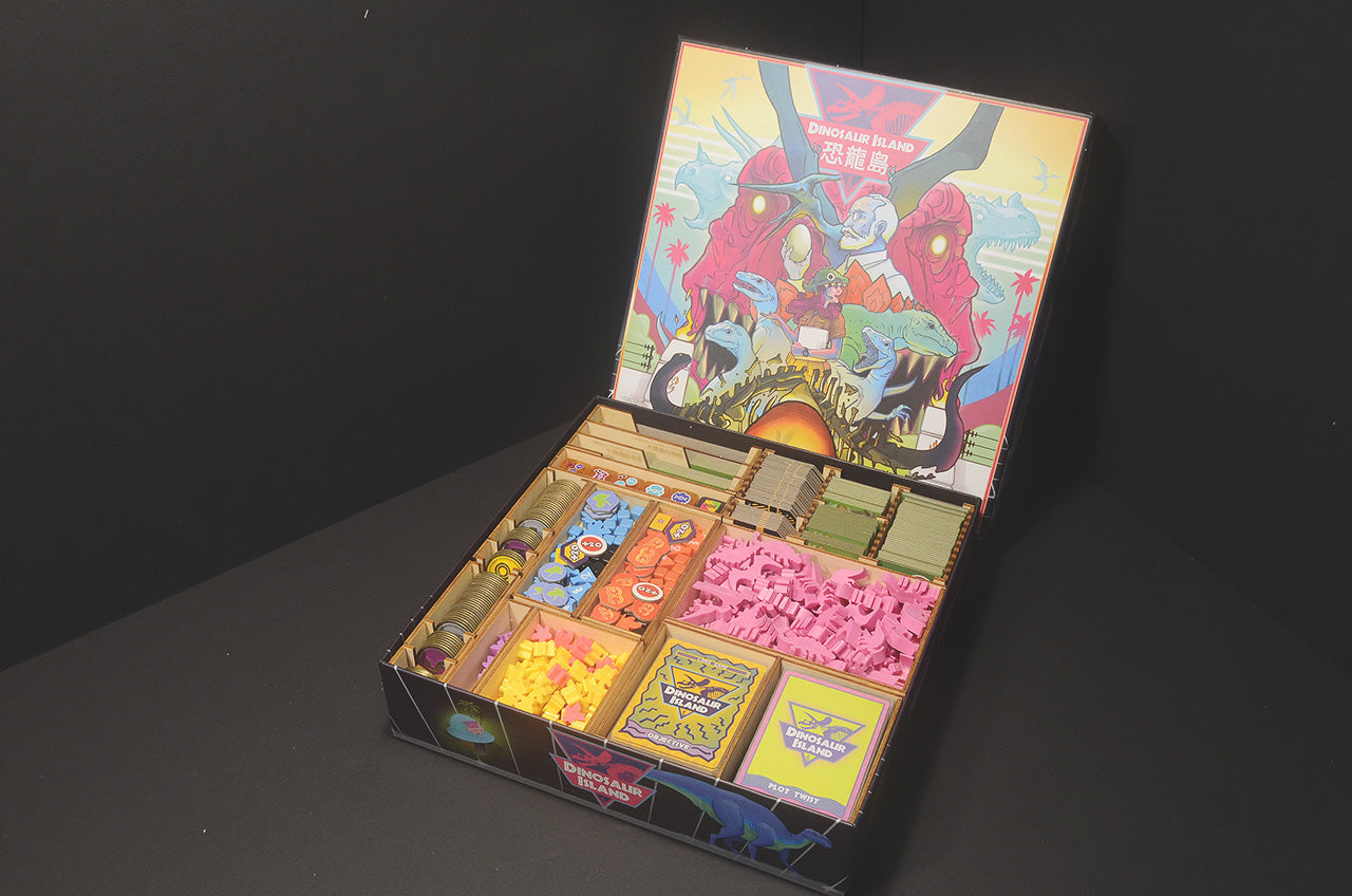 恐龍島 Dinosaur Island 烏鴉盒子木質桌遊收納盒