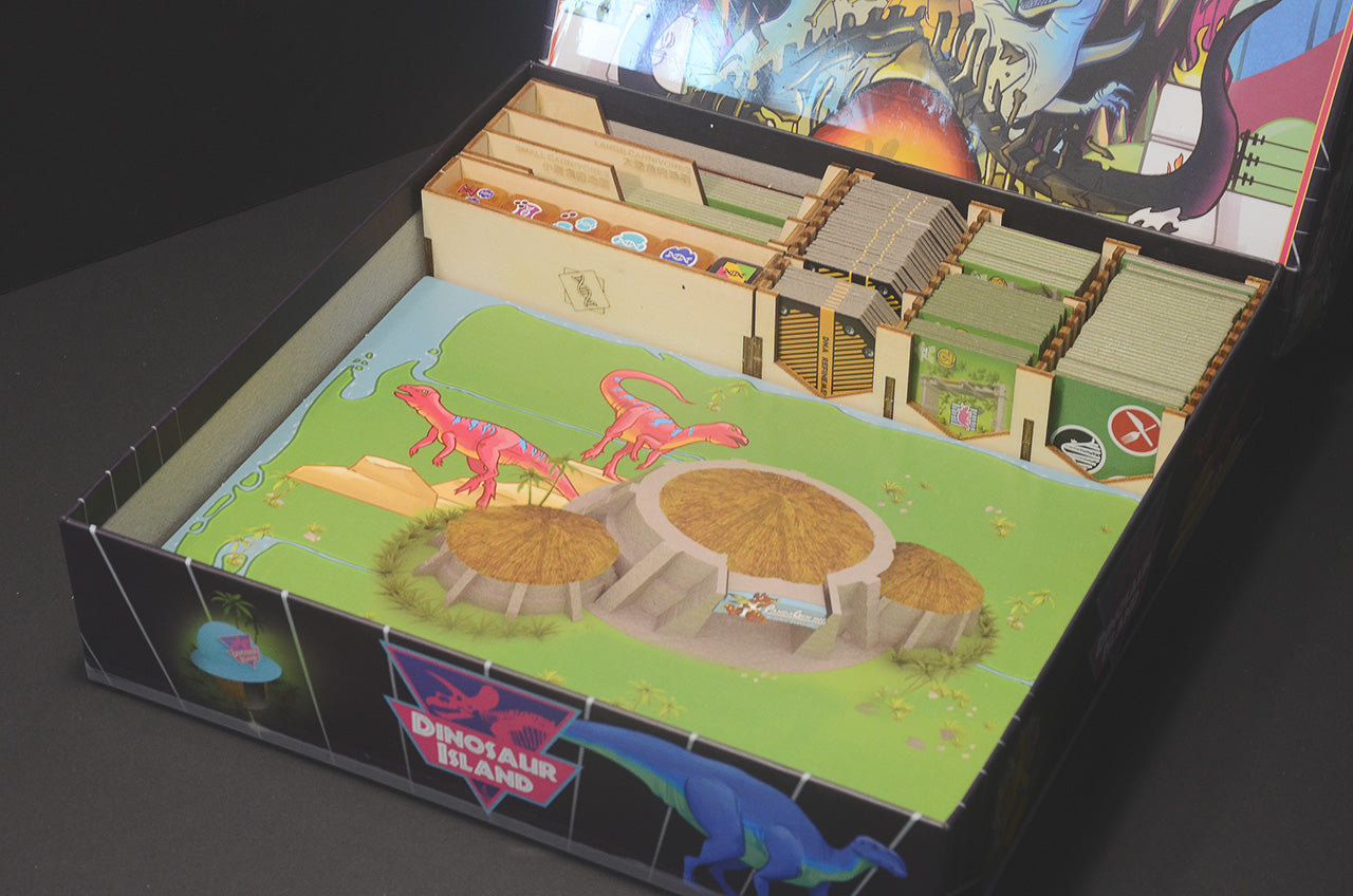 恐龍島 Dinosaur Island 烏鴉盒子木質桌遊收納盒