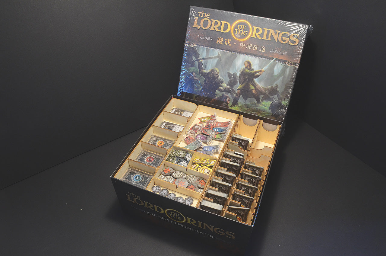 魔戒：中洲征途 The Lord of the Rings: Journey in Middle-earth 烏鴉盒子木質桌遊收納盒