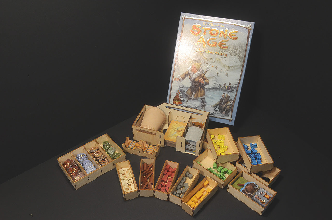 石器時代 Stone Age 烏鴉盒子木質桌遊收納盒