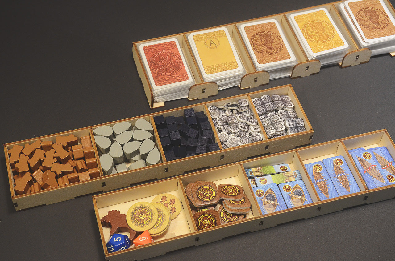 奧丁的盛宴+挪威傳奇 桌遊收納盒 A Feast for Odin insert organizer 烏鴉盒子桌遊收納