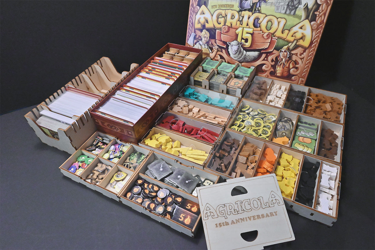 農家樂十五周年紀念版 桌遊收納盒 Agricola 15 insert organizer 烏鴉盒子桌遊收納