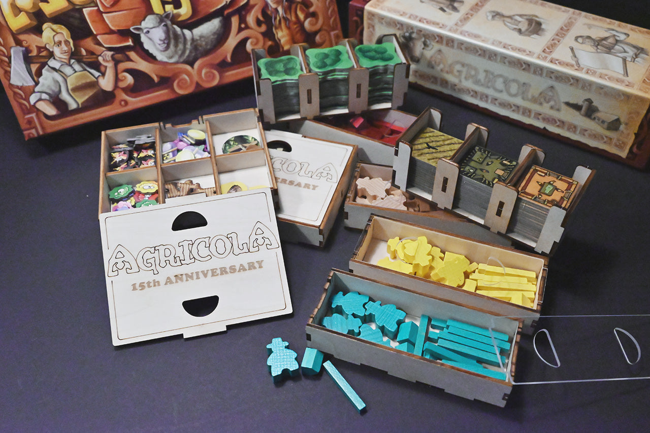 農家樂十五周年紀念版 桌遊收納盒 Agricola 15 insert organizer 烏鴉盒子桌遊收納