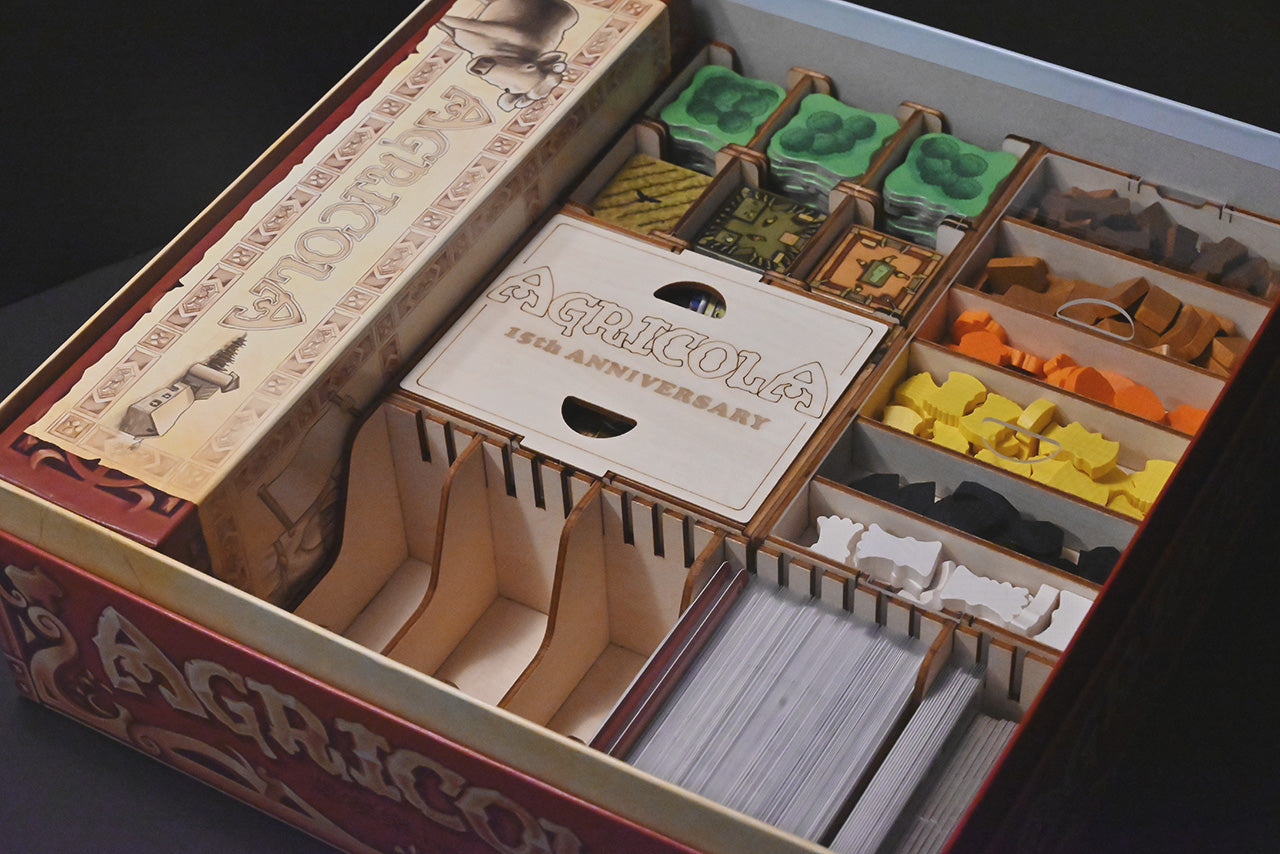 農家樂十五周年紀念版 桌遊收納盒 Agricola 15 insert organizer 烏鴉盒子桌遊收納