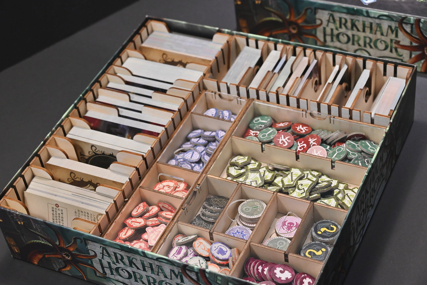 詭鎮奇談版圖遊戲+擴充 桌遊收納盒 Arkham Horror 3rd edition board game insert 烏鴉盒子