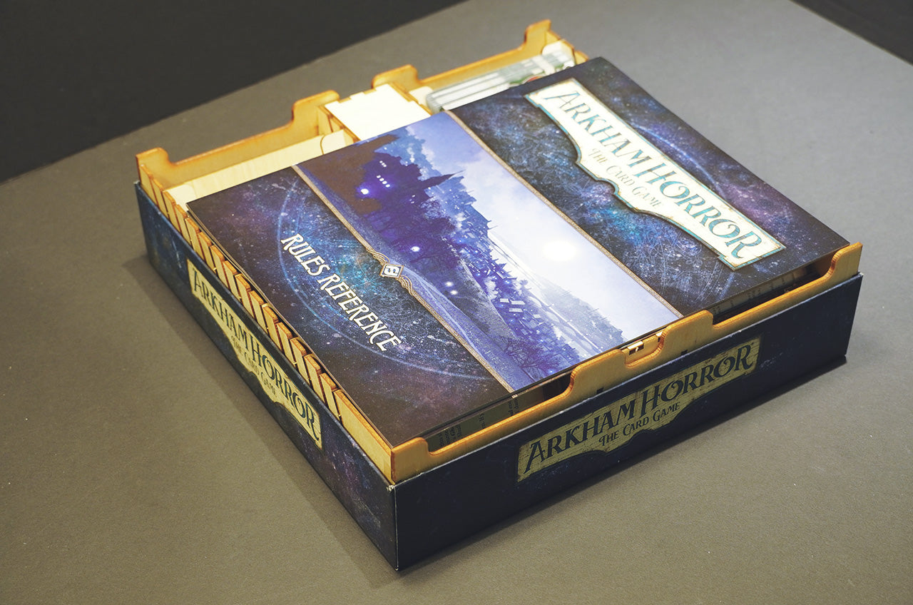 詭鎮奇談卡牌 Arkham Horror LCG 烏鴉盒子木質桌遊收納盒