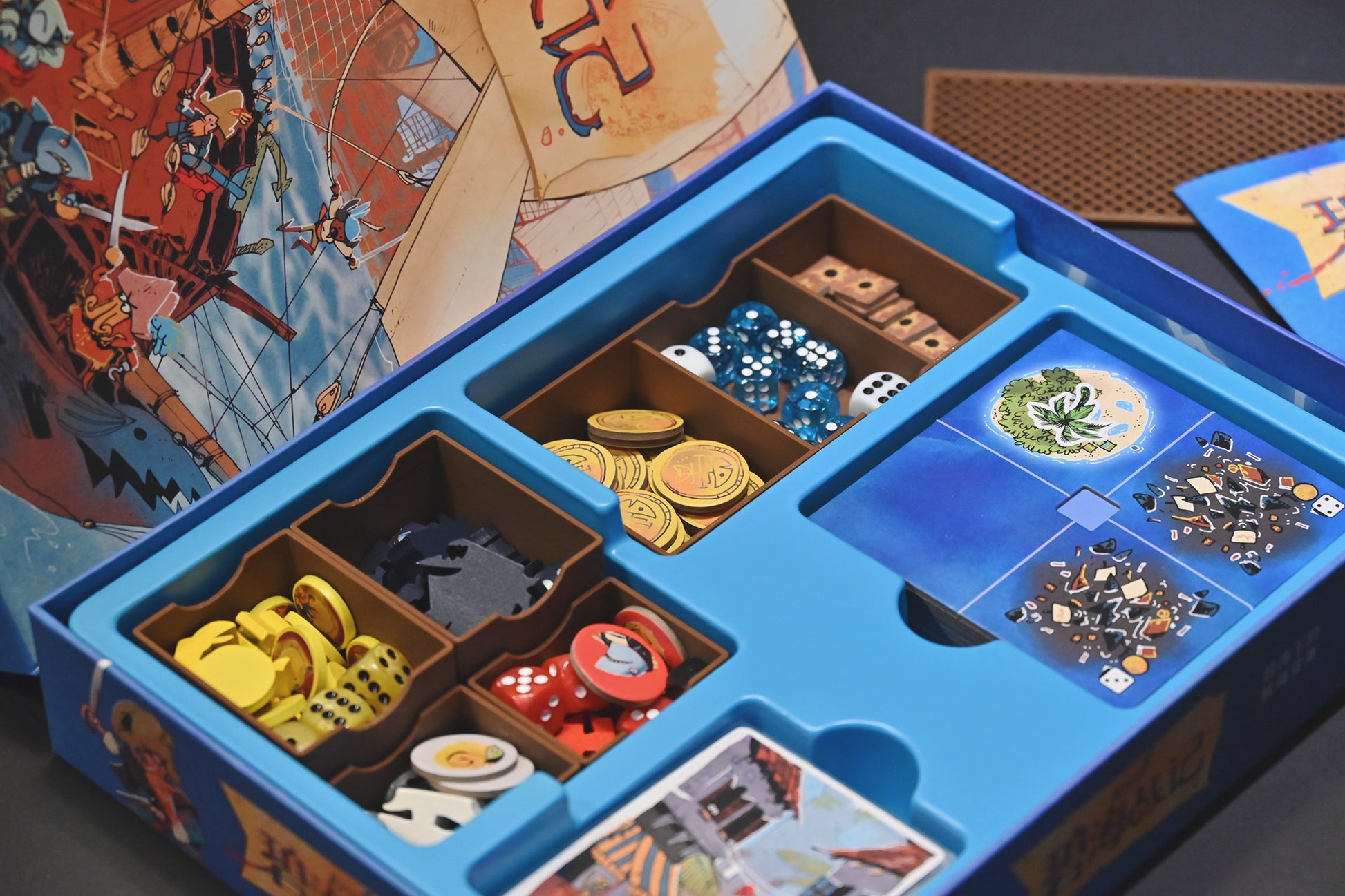 碧海戰記 桌遊收納盒 Ahoy board game 3D printing insert 烏鴉盒子3D列印收納